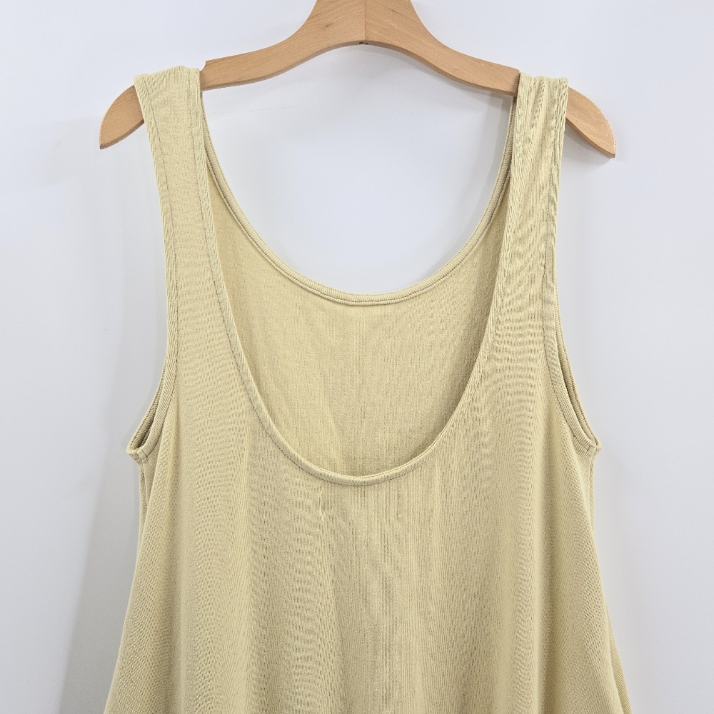 Free People Perth Barrel Dress Tan Cotton Sleeveless - Picture 11 of 14